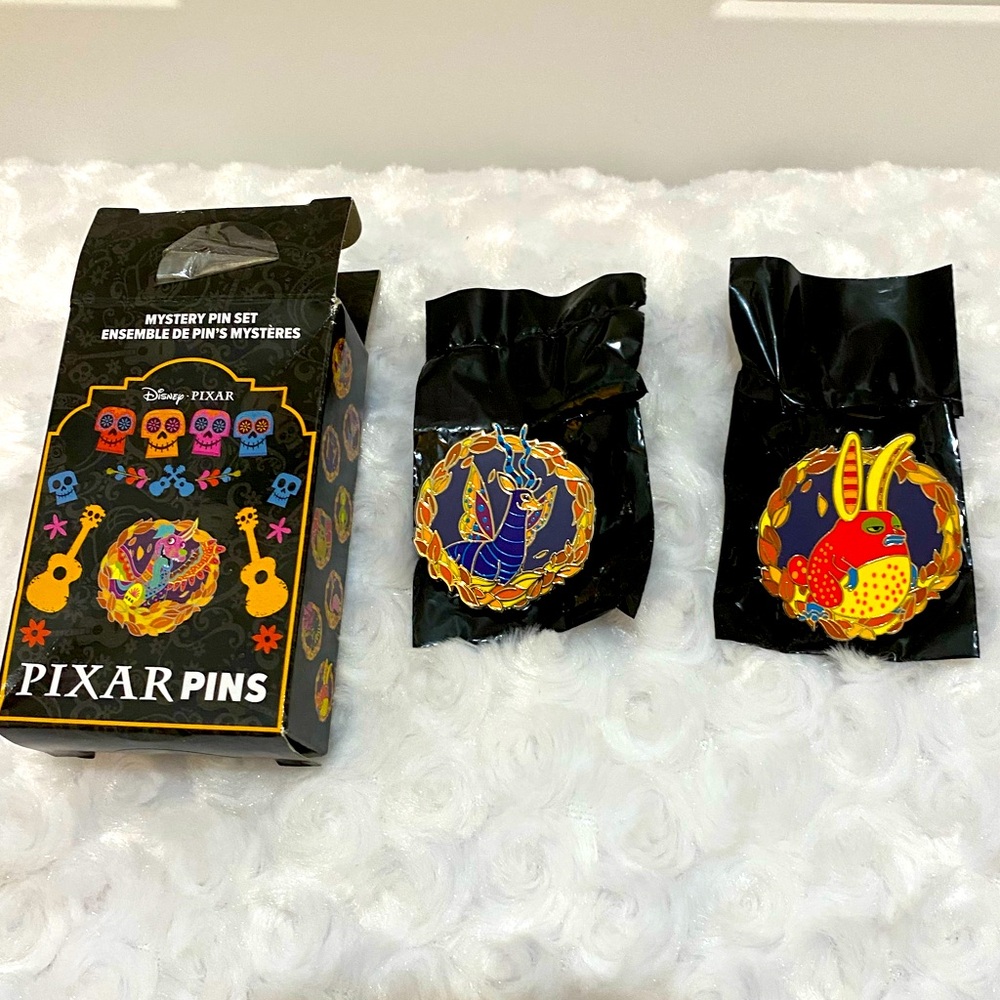 Disney Parks 2024 Pixar Coco Alebrijes (Spirit Animals)-Rabbit & Antelope Pins